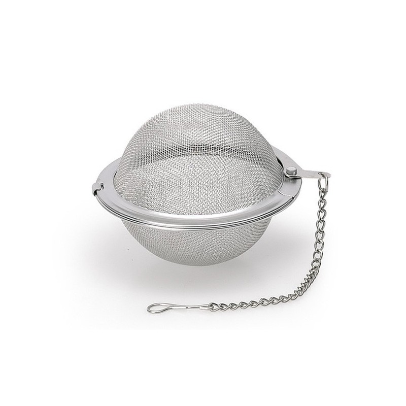 Φίλτρο  τσαγιού με  αλυσίδα ‘Μπάλα’   INOX . Ø 6,5 εκ.